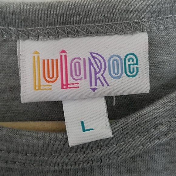 Raglan baseball T, sz L, LulaRoe Randy - Picture 3 of 5